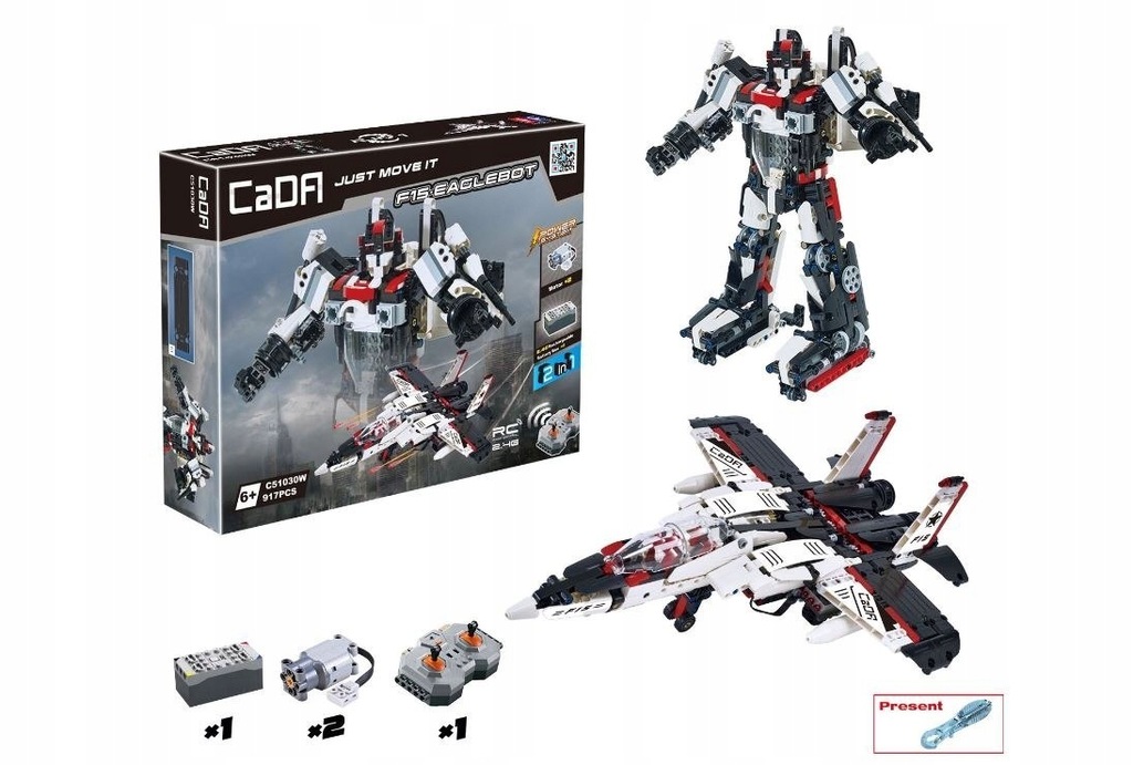 Klocki CADA Robot Samolot 2w1 C51030W