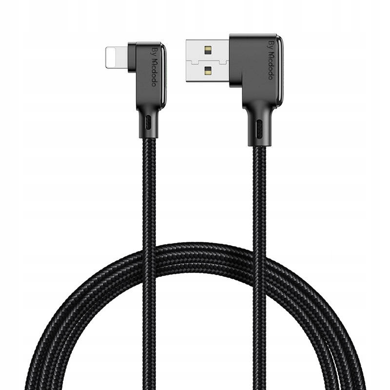 Kabel kątowy Mcdodo CA-7511 USB-A / Lightning, 1,8m (czarny)