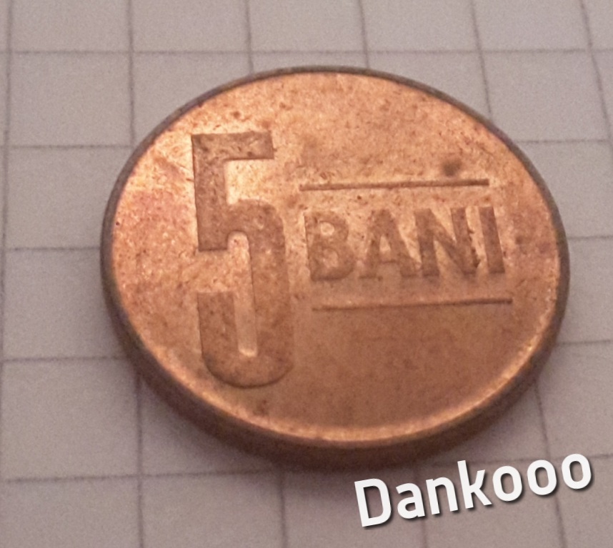 Monety Europy Rumunia 5 Bani 2008