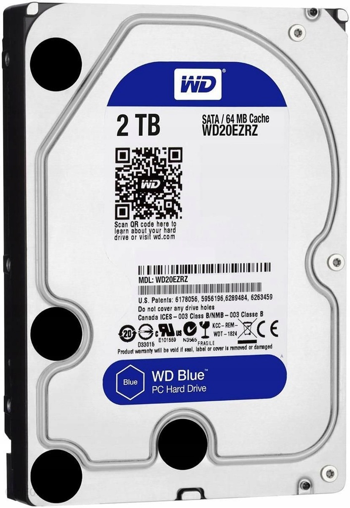X7493 WD BLUE Dysk HDD 3,5 WD20EZAZ 2TB