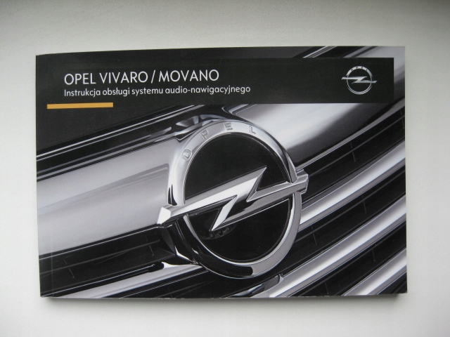 Opel VIVARO II instrukcja radia nawigacji Movano B
