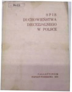 Spis Duchowieństwa Diecezjalnego w Polsce -