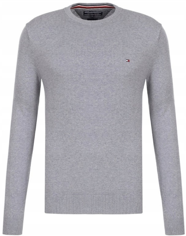 Sweter Tommy Hilfiger szary pod szyję roz. XXL