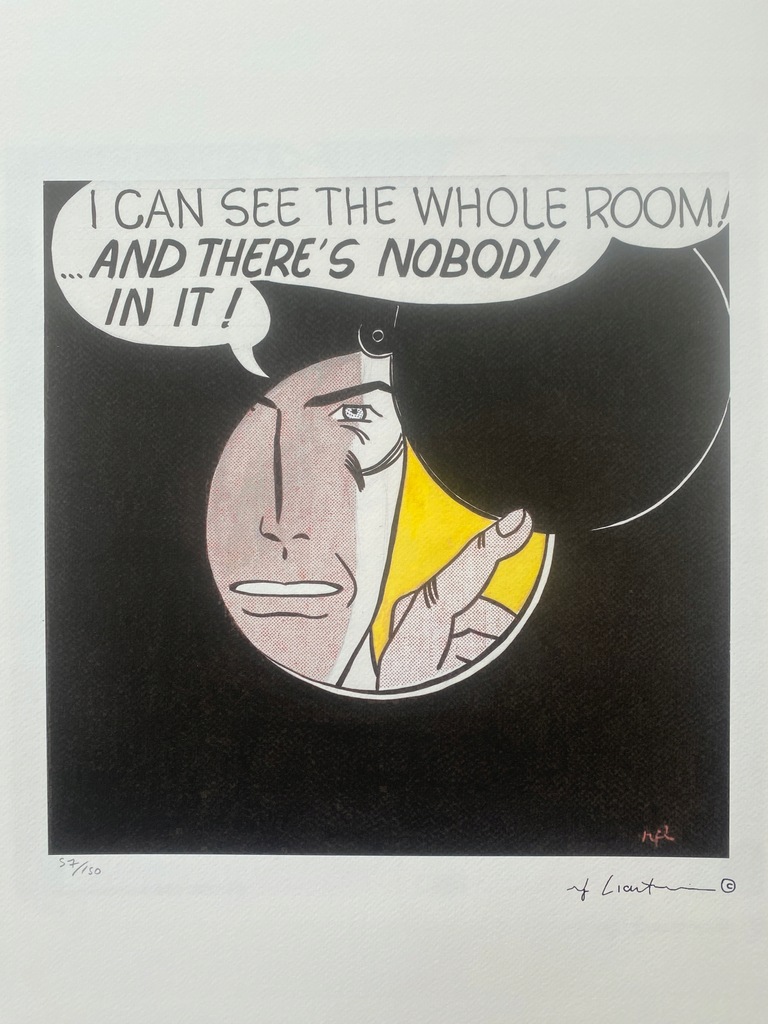 ROY LICHTENSTEIN “I CAN SEE THE WHOLE...1961"