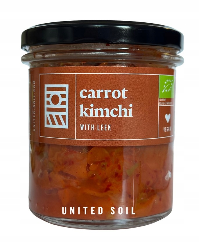 POLSKIE KIMCHI MARCHEW Z POREM BIO 280 g - UNITED SOIL