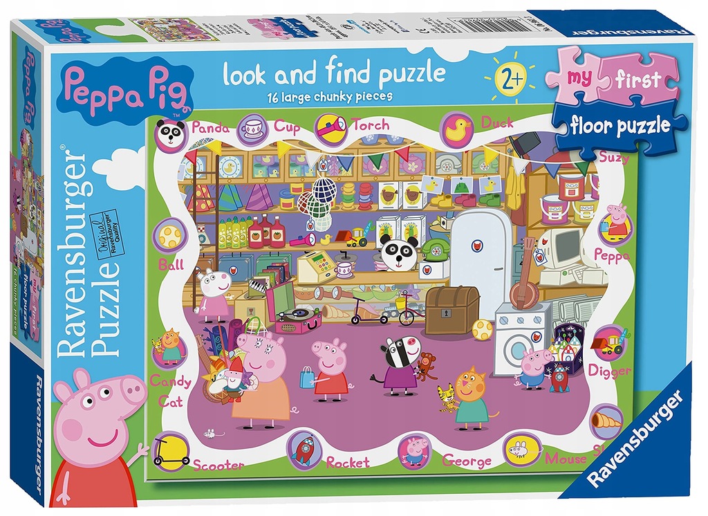 Ravensburger Świnka Peppa Pierwsze Puzzle 16 Szt