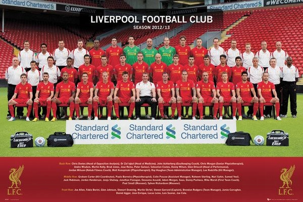Liverpool Team Photo 2012/2013 plakat 91,5x61 cm
