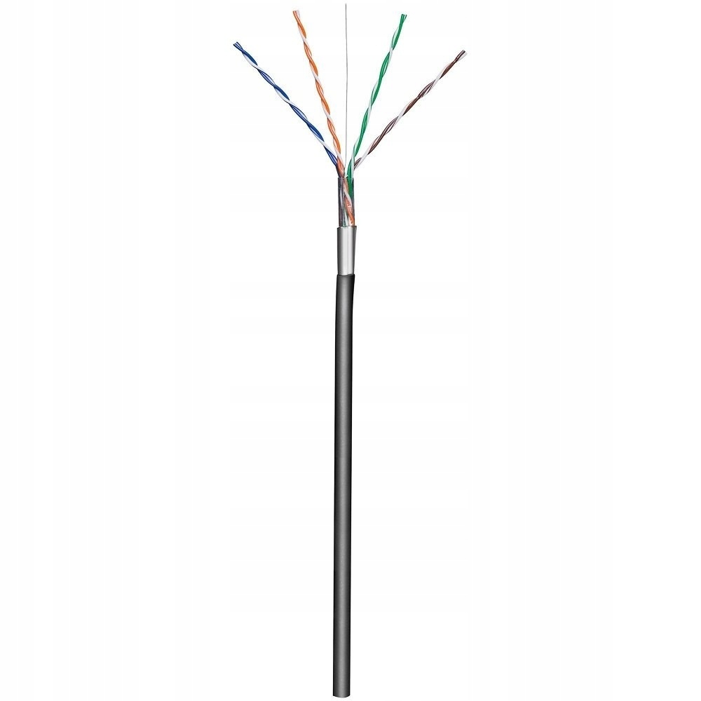 Kabel skrętka zewnętrzna F/UTP Cat5e 4x2 drut