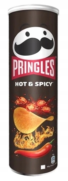 PRINGLES 185g Chipsy Hot & Spicy Ostre pikantne DE