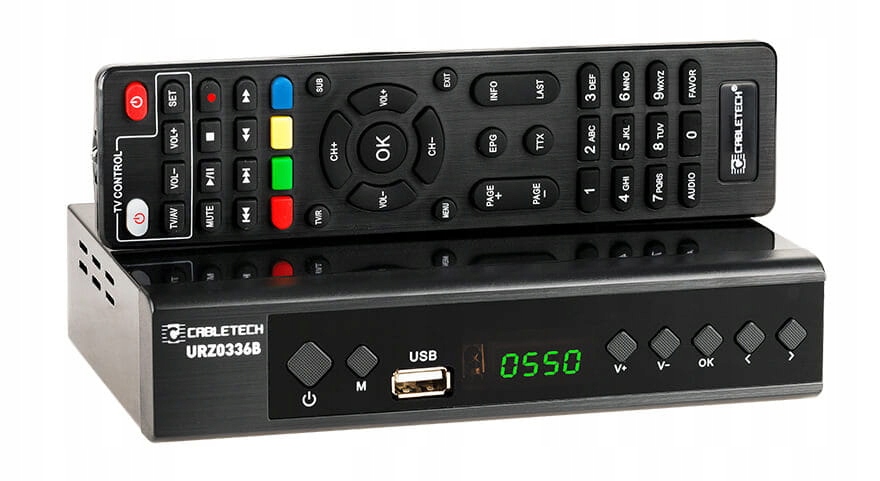 Tuner dekoder TV DVB-T2 H.265 HEVC USB Cabletech