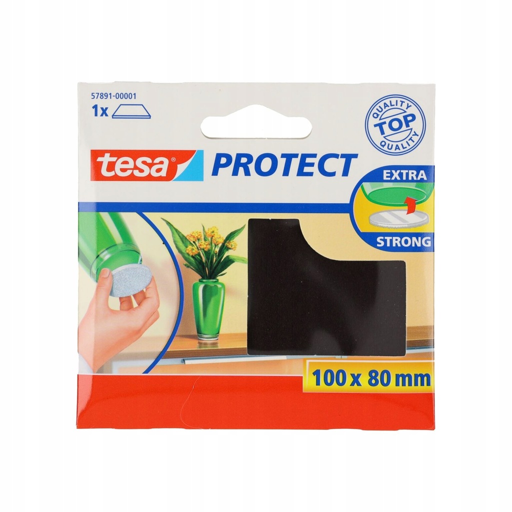 Podkładki filcowe 100mm:80mm, brązowe, 1szt.