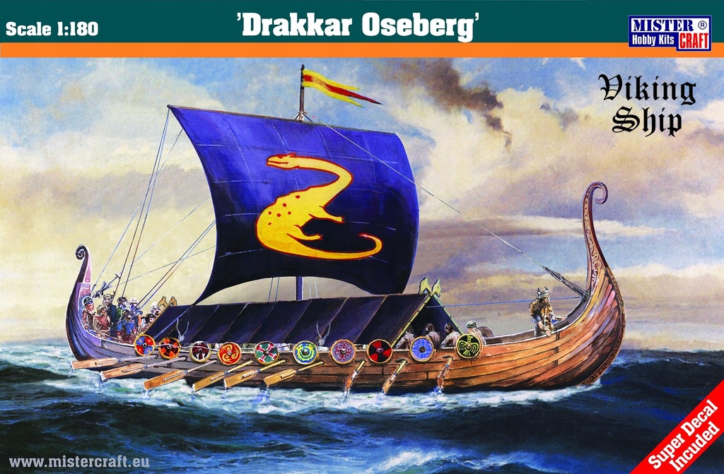 Купить Лодка викингов DRAKKAR OSEBERG + КРАСКИ и КЛЕЙ: отзывы, фото, характеристики в интерне-магазине Aredi.ru