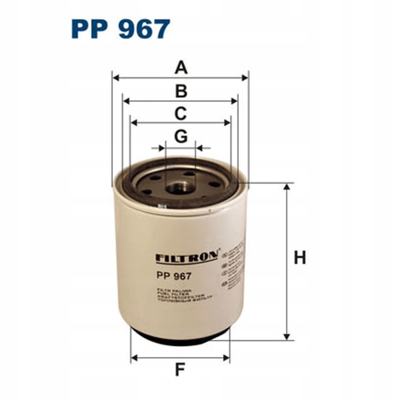 Filtr paliwa FILTRON PP 967