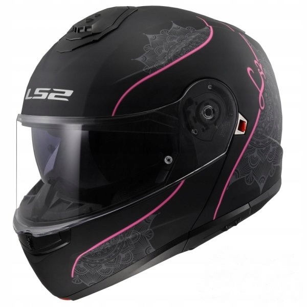 KASK LS2 FF908 STROBE II LUX M.BLACK PINK-06 M