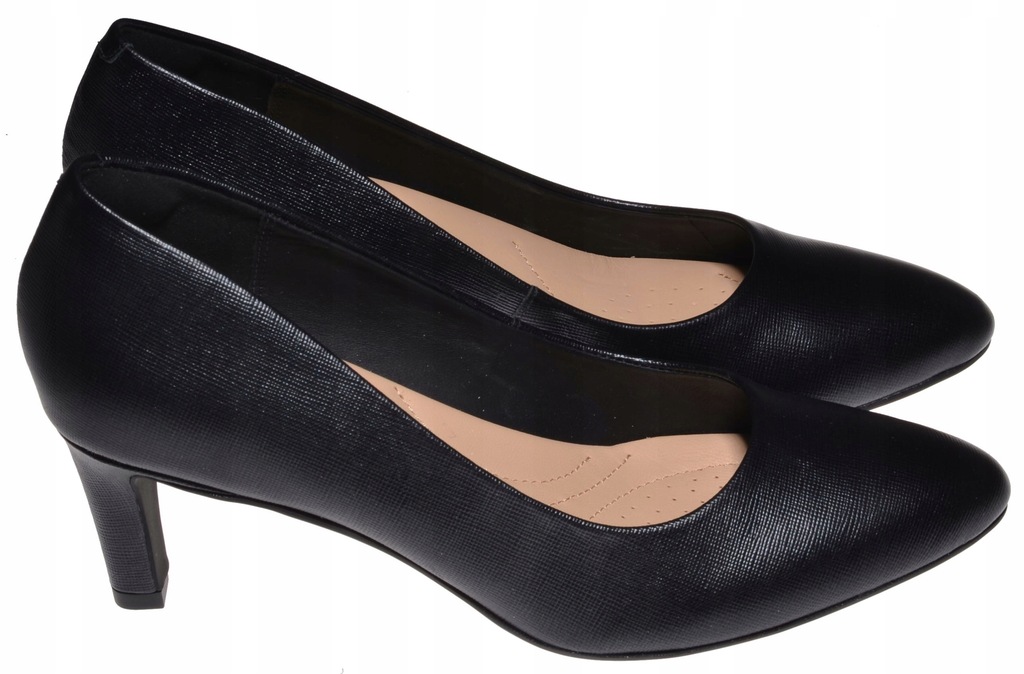 WYPRZEDAŻ !! CLARKS CALLA ROSE Black Leather 40