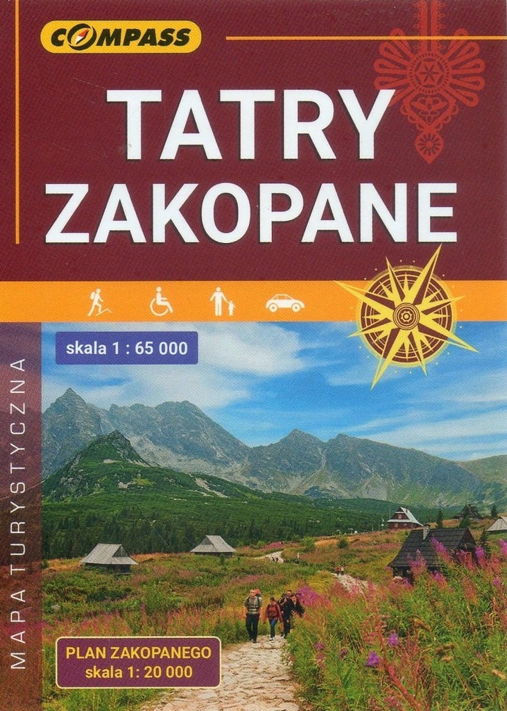 Tatry Zakopane mapa turystyczna Compass