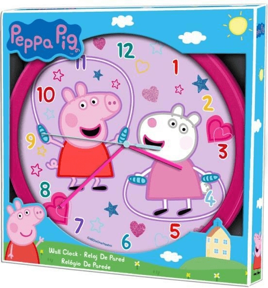 Zegar ścienny Wall clock 25cm Świnka Peppa Peppa