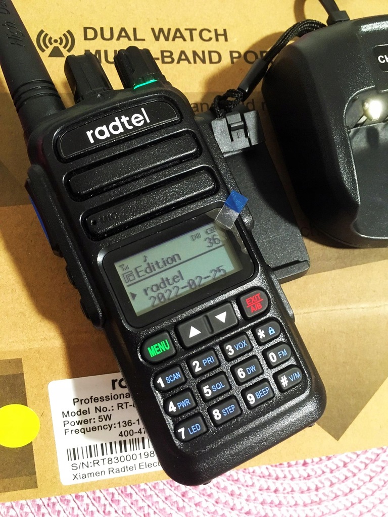 Radtel RT-830 5W 136-520Mhz USB-C 7.4V 2400mAh - 12182239304 ...