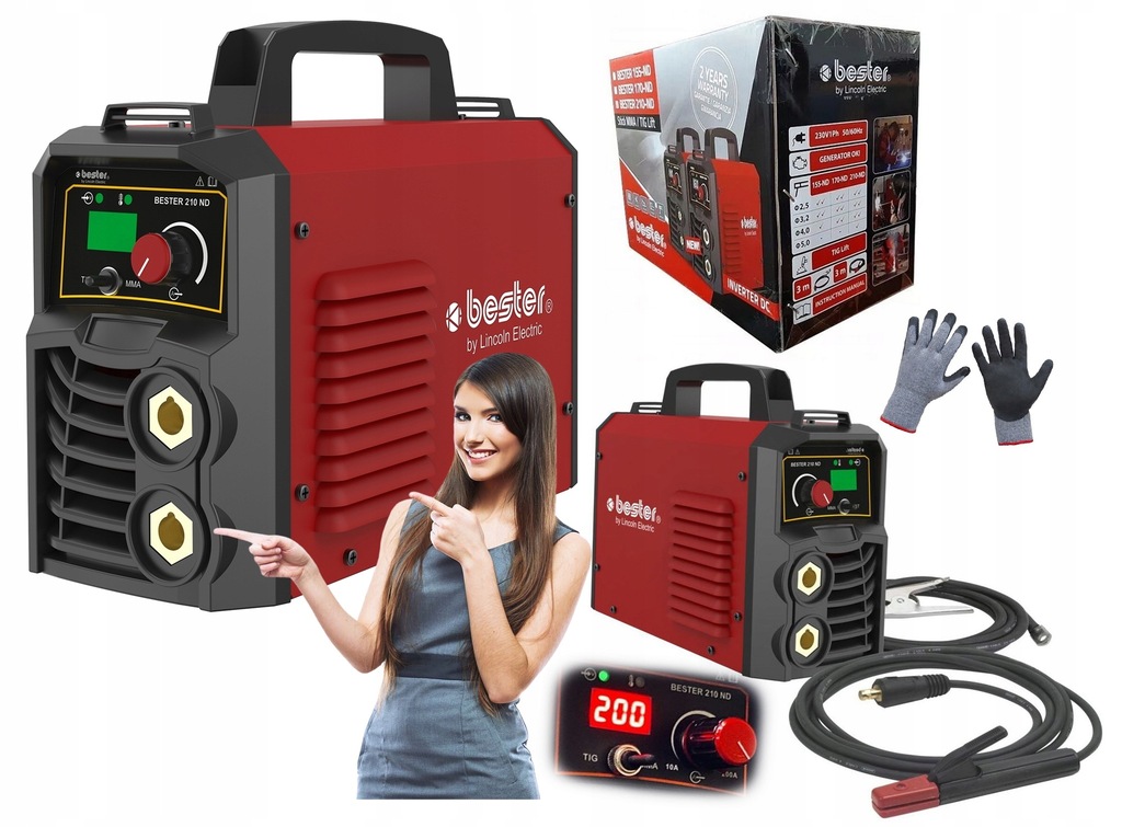 SPAWARKA INWERTOROWA BESTER 210-ND | 200A | 230V
