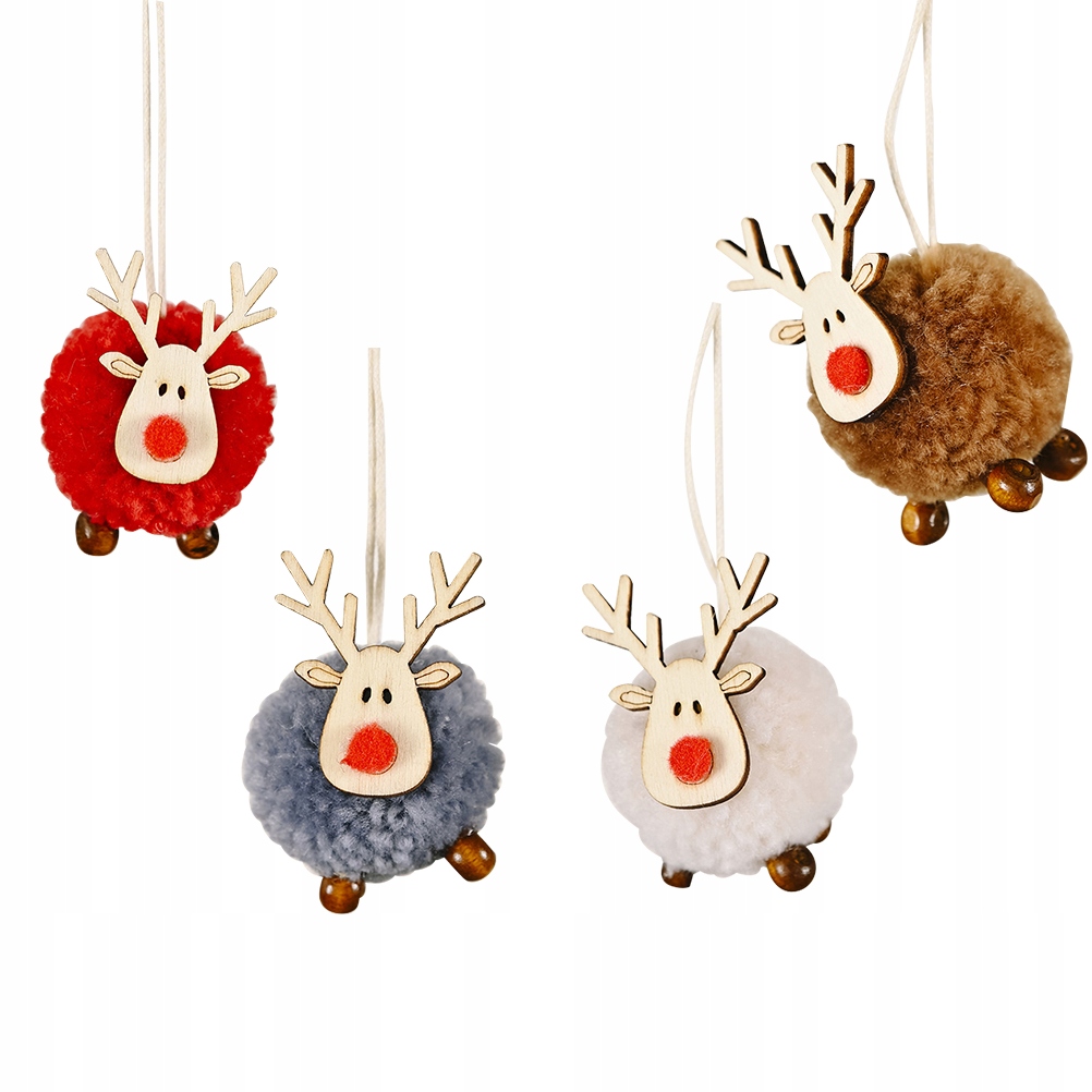 Christmas Tree Hanging Pendants Wooden Xmas