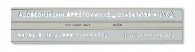 Szablon Koh-I-Noor cyfrowo-literowy 5,0 mm (748006