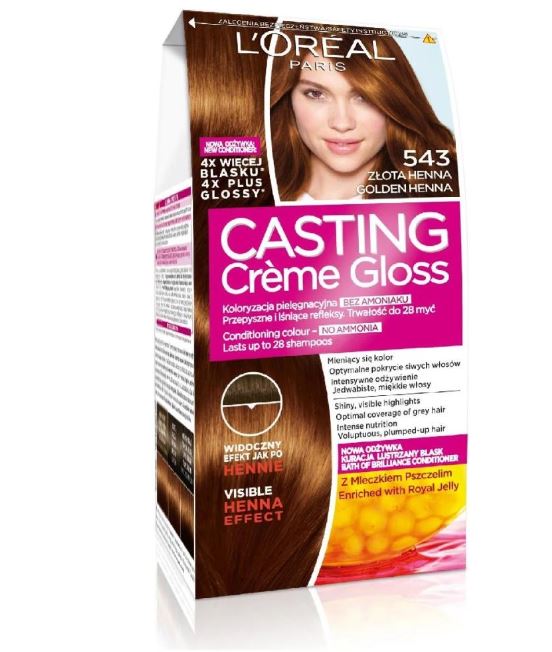 543 ZŁOTA HENNA Casting Crème Gloss Loreal