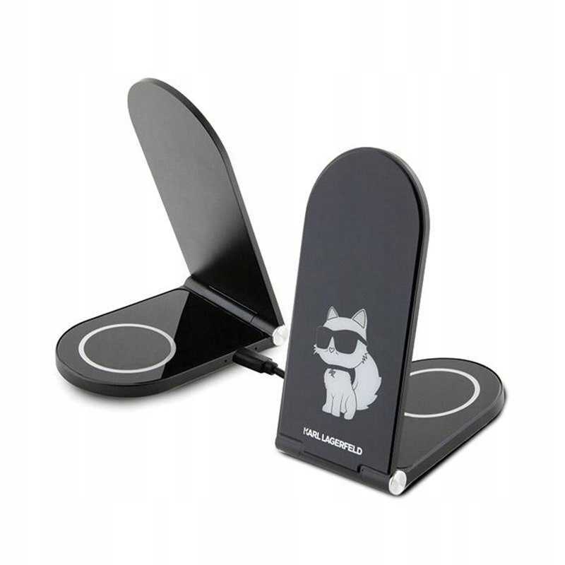 Karl Lagerfeld Choupette MagSafe - Składana ładowarka indykcyjna 2w1 z MagS