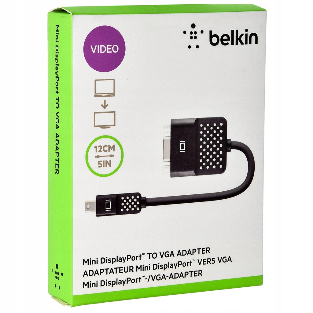 Купить Belkin — Видеоадаптер — Mini DisplayPort на VGA: отзывы, фото, характеристики в интерне-магазине Aredi.ru