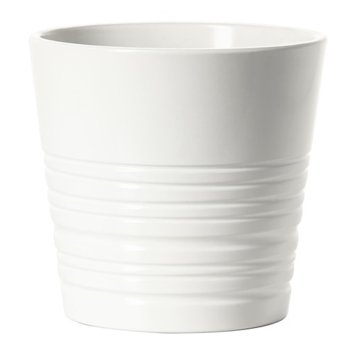 Купить Цветочный горшок с крышкой, белый, 9 см, ИКЕА МУСКОТ: отзывы ...