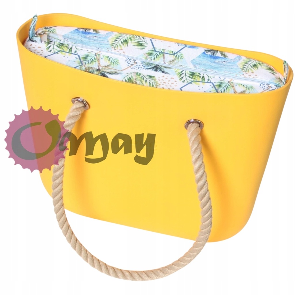 organizer do OBAG STANDARD palmy błękit morze 2 kieszenie wnętrze OMAY