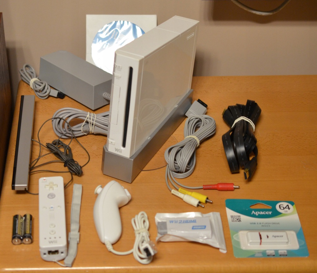 NINTENDO WII SOFTMOD NES SNES N64 4GB+64GB OBSŁ.GC