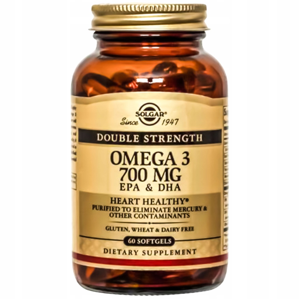 SOLGAR OMEGA 3 700mg KWASY EPA i DHA 60softgel 8248132852 oficjalne