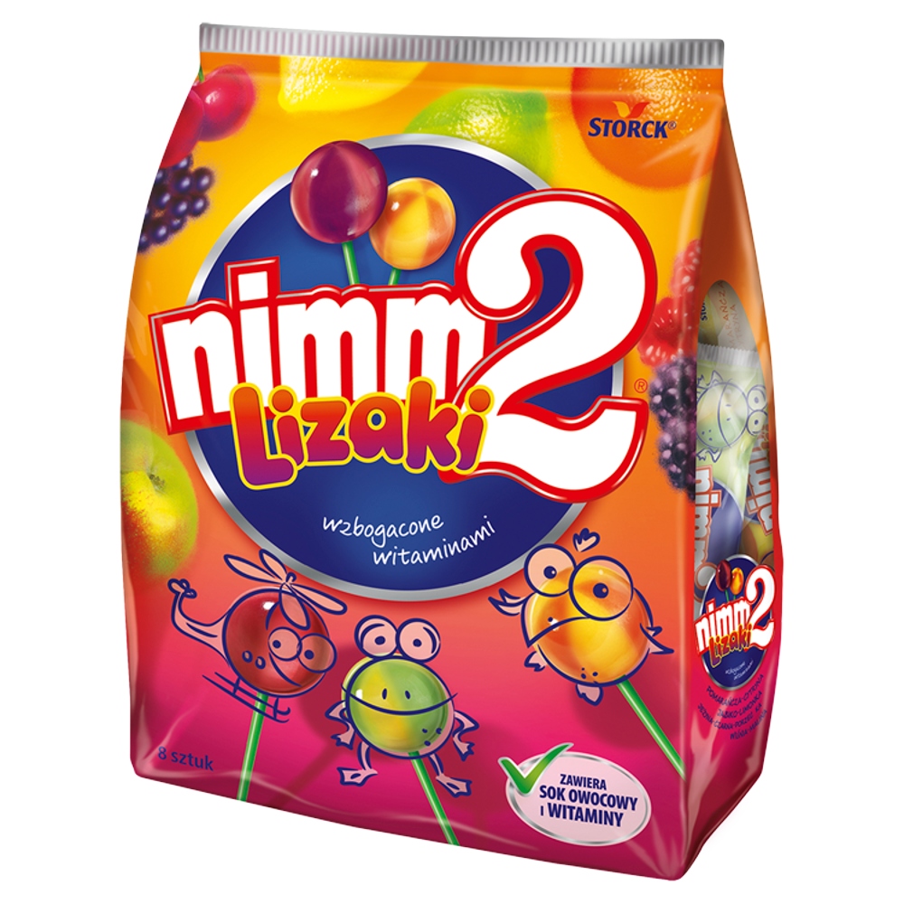 Nimm2 Lizaki Wzbogacone Witaminami 80 G (8 Sztuk)