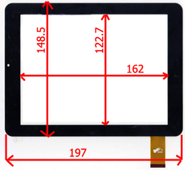 Ekran dotykowy digitizer 8 cali TELCAST P85 P85HD