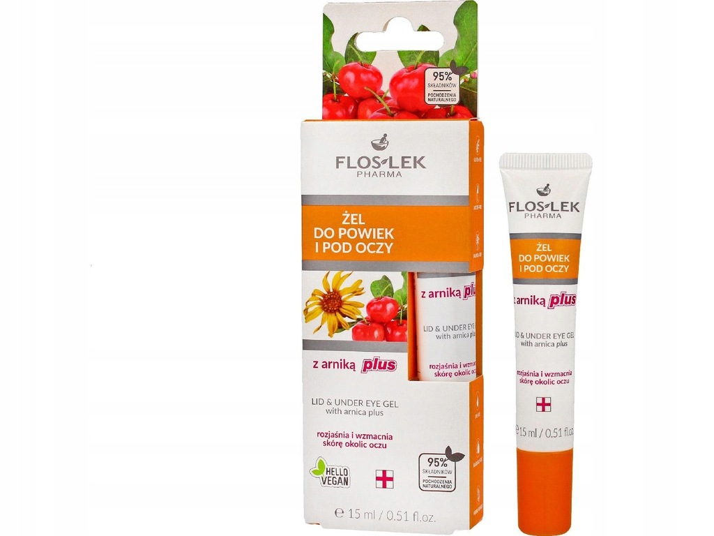 FLOSLEK Oczy Żel do powiek i pod oczy z arniką PLUS 15 ml