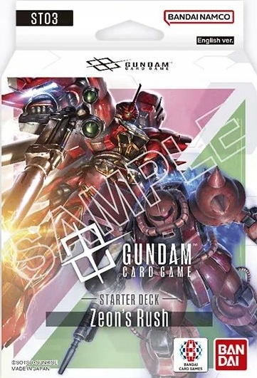 Gundam Card Game Starter Deck Zeon's Rush ST03