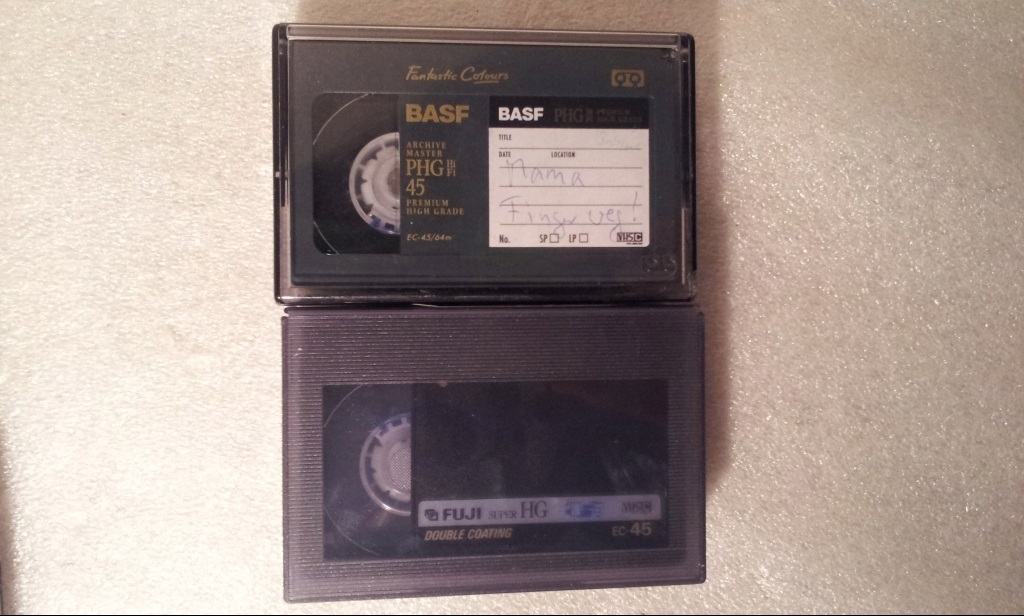 2 x kaseta taśma VHS-C VHSC - BASF + FUJI