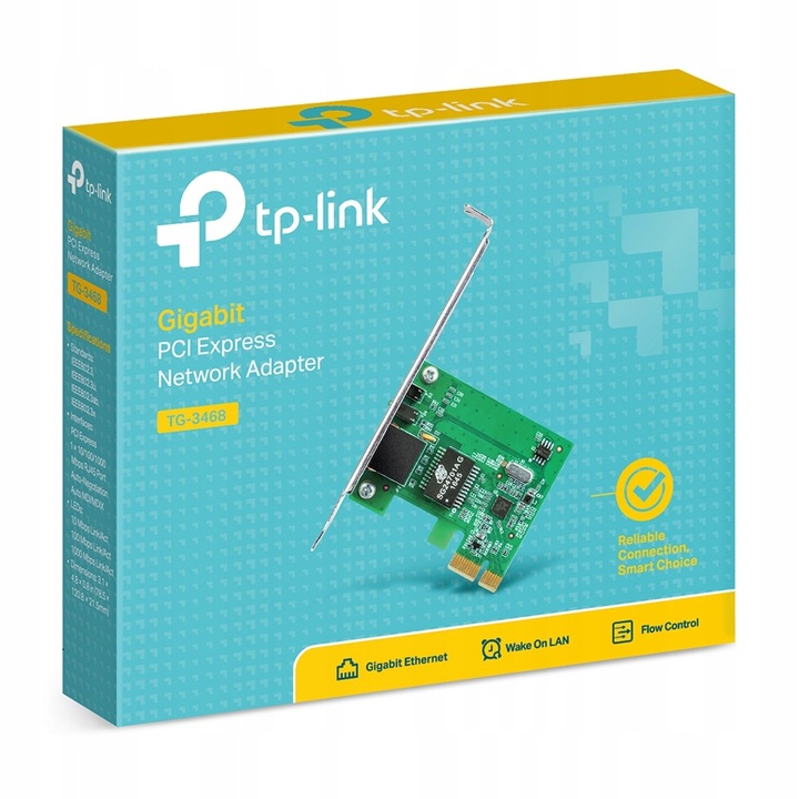 Купить Сетевая карта TP-LINK TG-3468 PCI-E 1 Гбит/с 2101: отзывы, фото, характеристики в интерне-магазине Aredi.ru