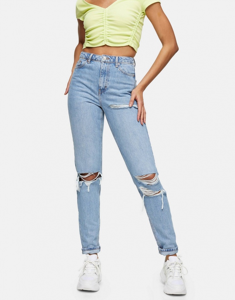 PETITE SPODNIE JEANSOWE W25/L28