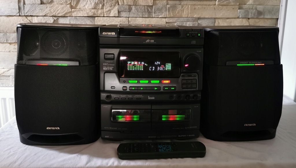 WIEŻA AIWA NSX-V70+KOLUMNY+PILOT SPRAWNA - 15686195435 - oficjalne