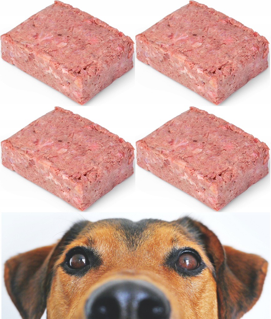 Mięso surowe mrożone mokra karma dla psa wołowina drób zestaw 10kg BARF