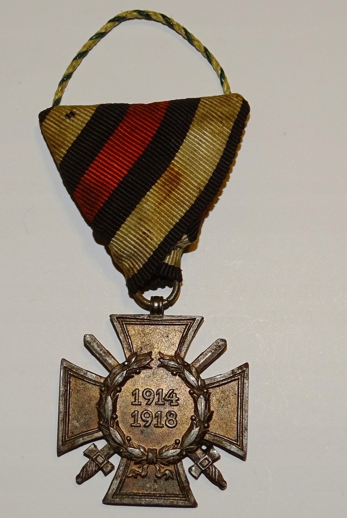 Krzyż Honoru / Hindenburga ze wstążką Austriacką rzadki sygnowany oryginał