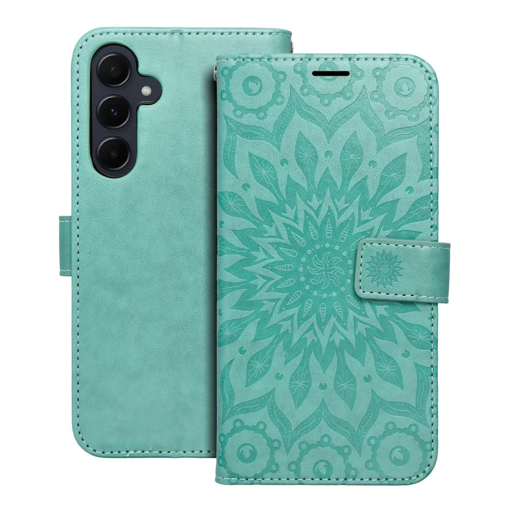 Etui MEZZO Book do Samsung A55 5G mandala zielony