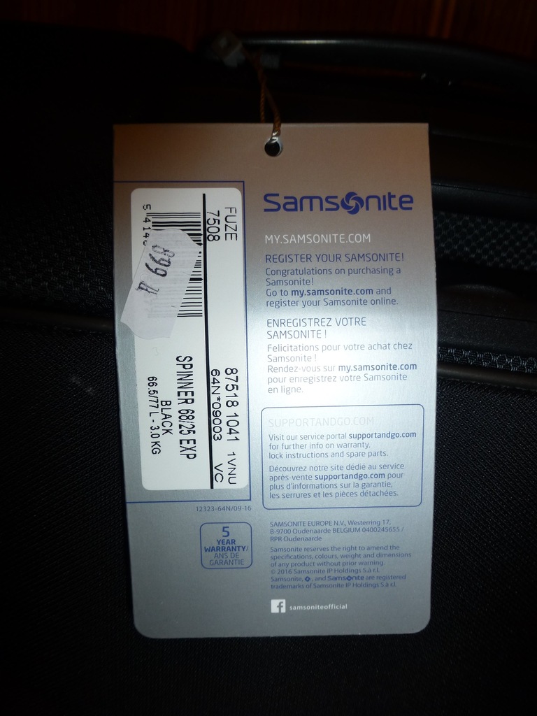 samsonite fuze 7508