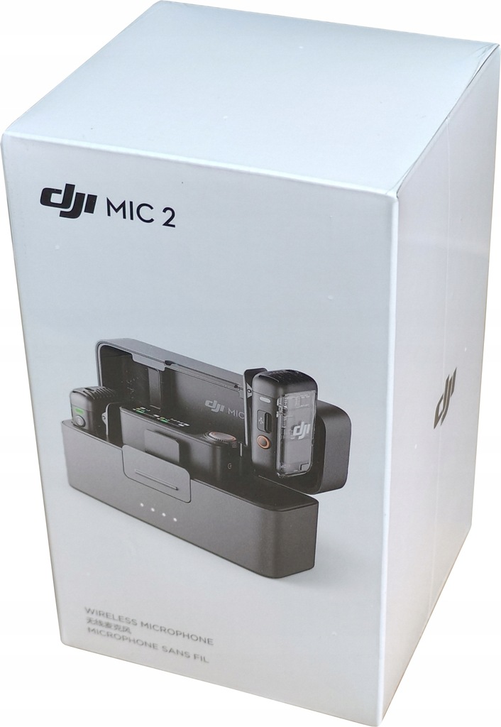 BEZPRZEWODOWY SYSTEM TRANSMISJI AUDIO DJI MIC 2 2TX + 1RX + CHARGING CASE