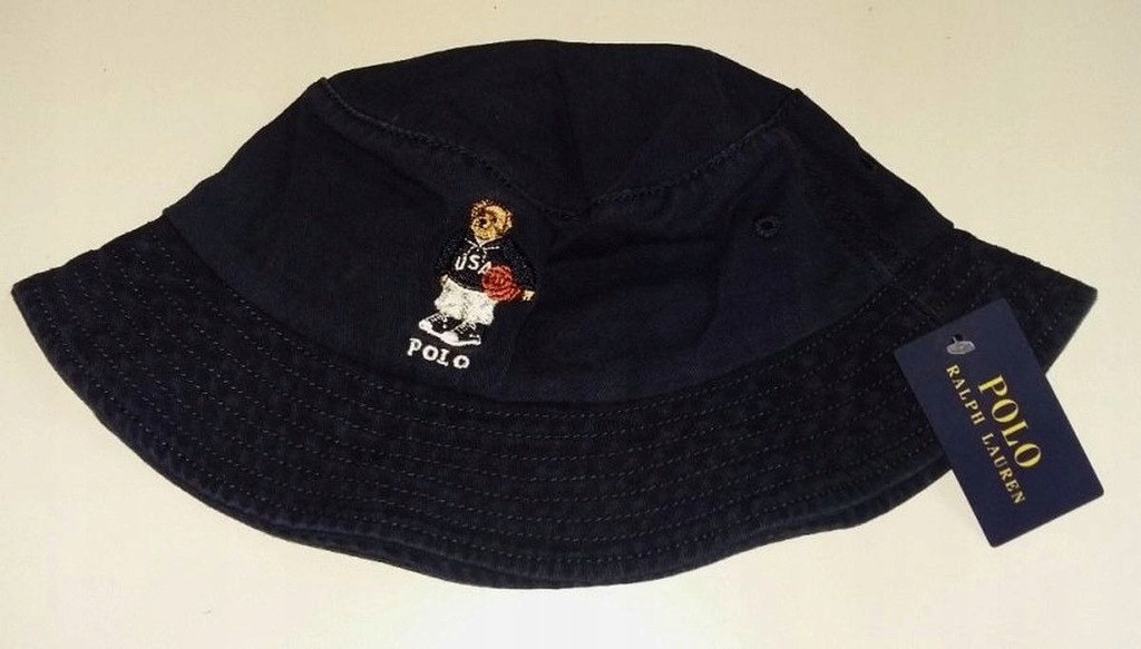 Kapelusz Bucket Hat POLO Bear Ralph Lauren z USA