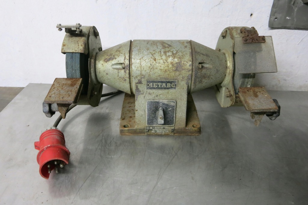 stara szlifierka stołowa DDR PRL METABO 220/380v