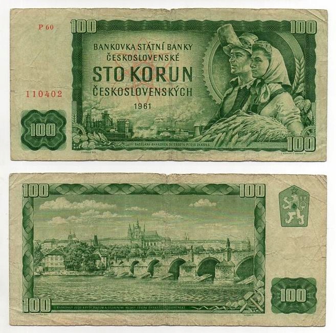 CZECHOSŁOWACJA 1961 100 KORUN