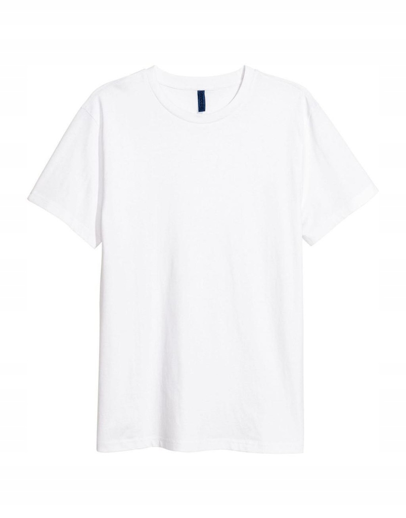 P9I056 H&M__MJ9 BIAŁY T-SHIRT CASUAL__L