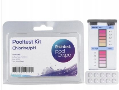 Tester basenowy Pomiar chloru i pH POOLTEST KIT